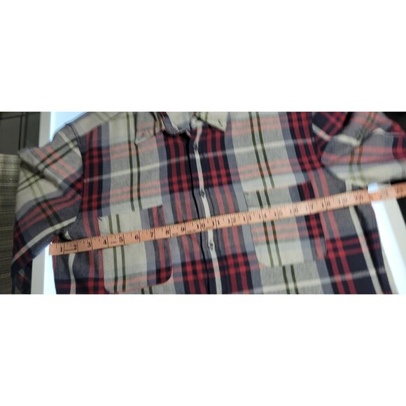 HUGO BOSS ORANGE Mens Plaid Long Sleeve Button Front Shirt Size Large Flannel - Picture 12 of 14